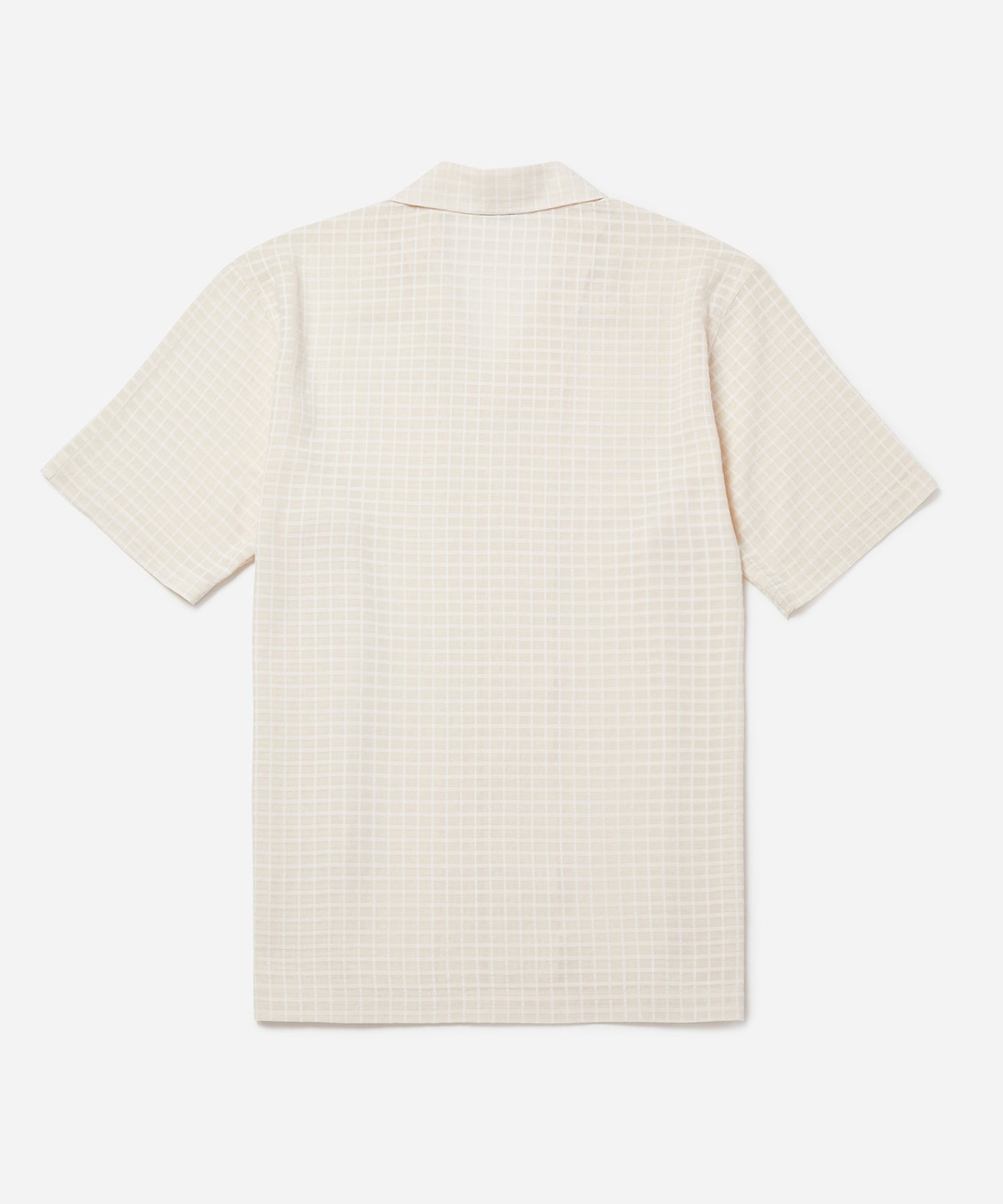 Antique White | Canty Sheer Check SS Shirt