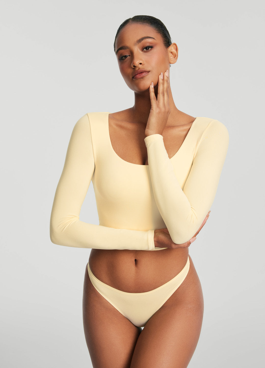 Seamless Thong Panty | Lemon Meringue