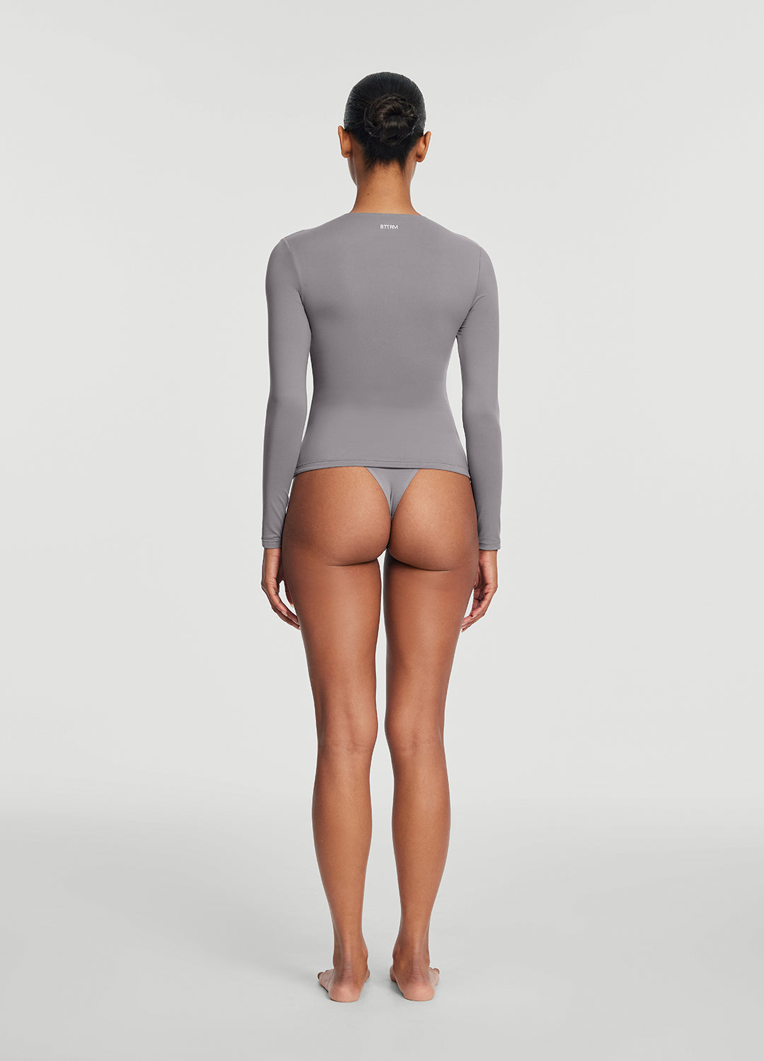 Seamless Thong Panty | Cool Gray