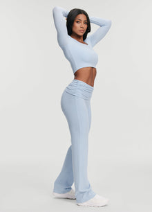 Soft Seamless Lounge Pants | Sky Blue