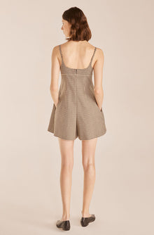Check Romper | Spring Check Espresso Combo