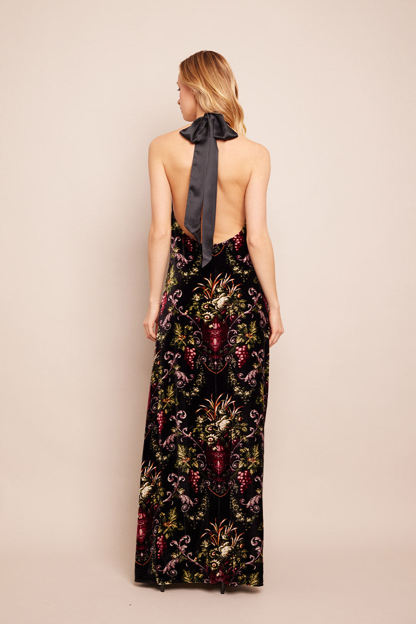 Geneva Dress | Black Fleur