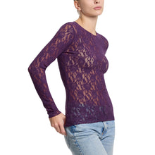 Signature Lace Long Sleeve Top | Stone Fruit (Purple)