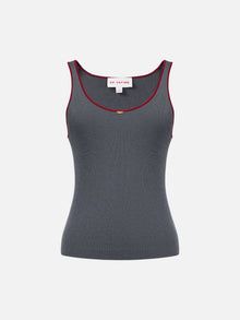 Merino Wool Knit Vest | Grey
