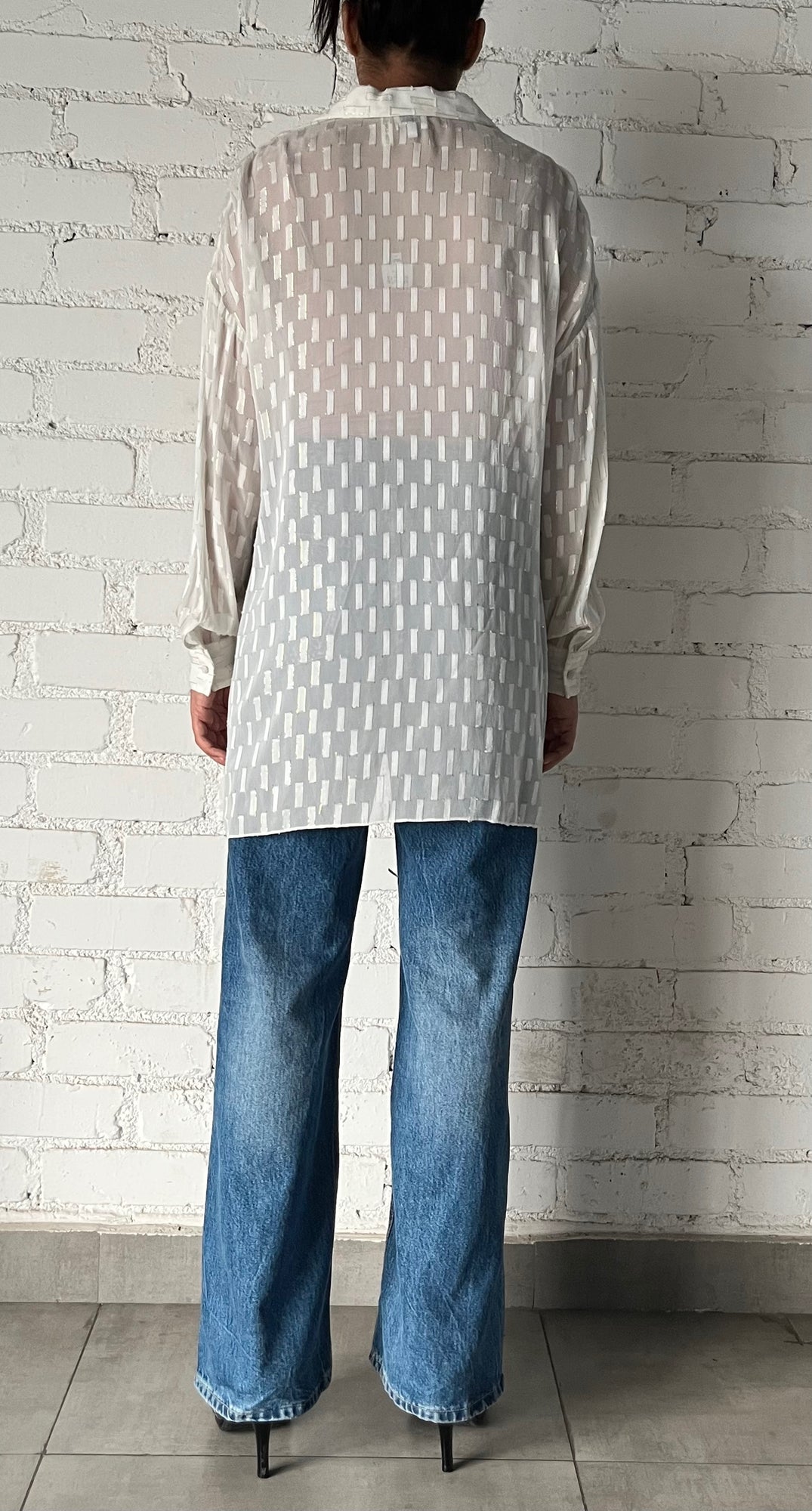 Hemant & Nandita | Dobby Shirt | White
