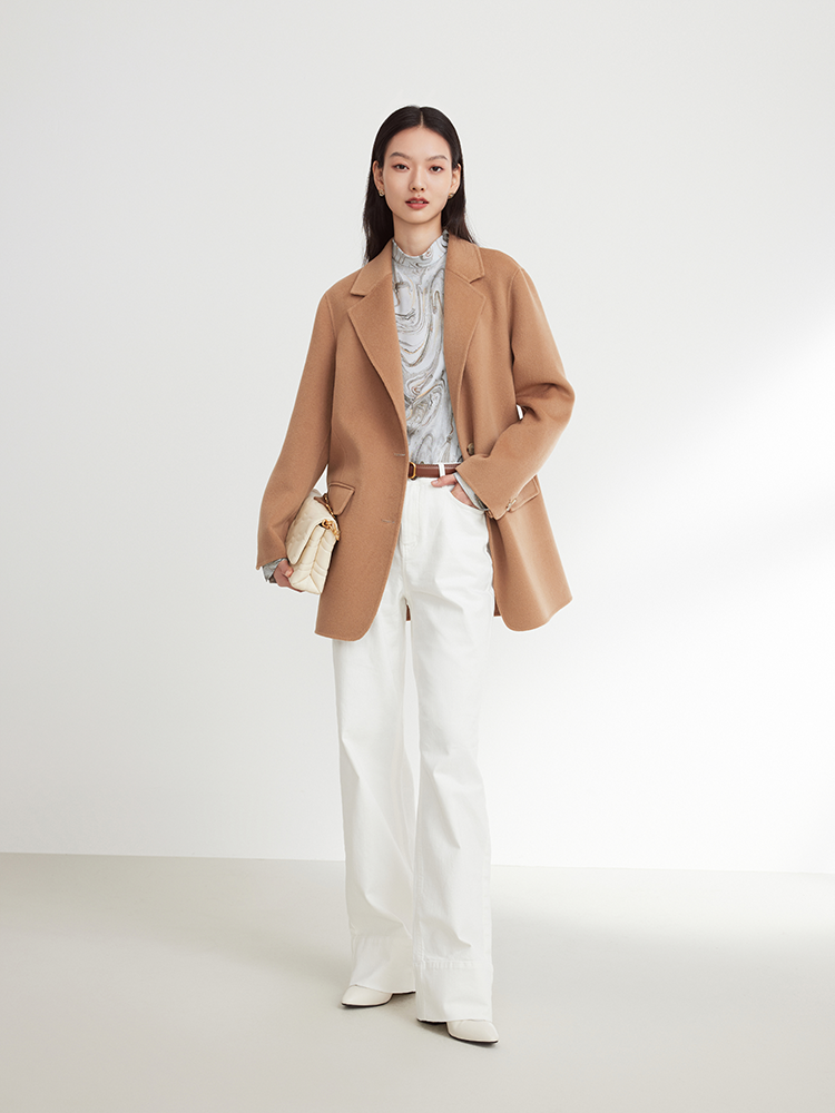 Straight-Leg Wide-Leg Jeans | White
