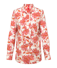 Printed Silk Shirt | Pink