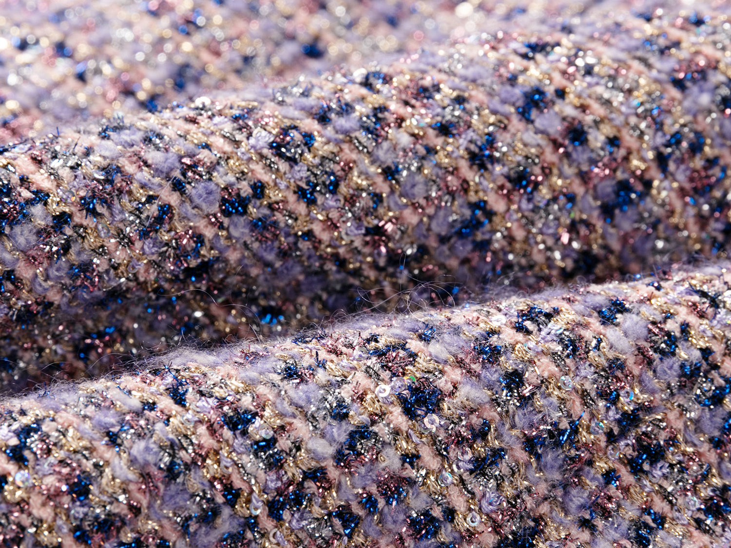 Tweed Parisian-Style Coat | Purple