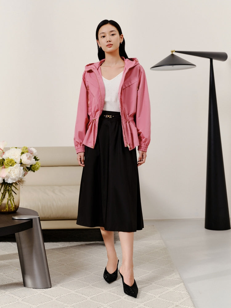 Silk Outdoor Jacket | Pink