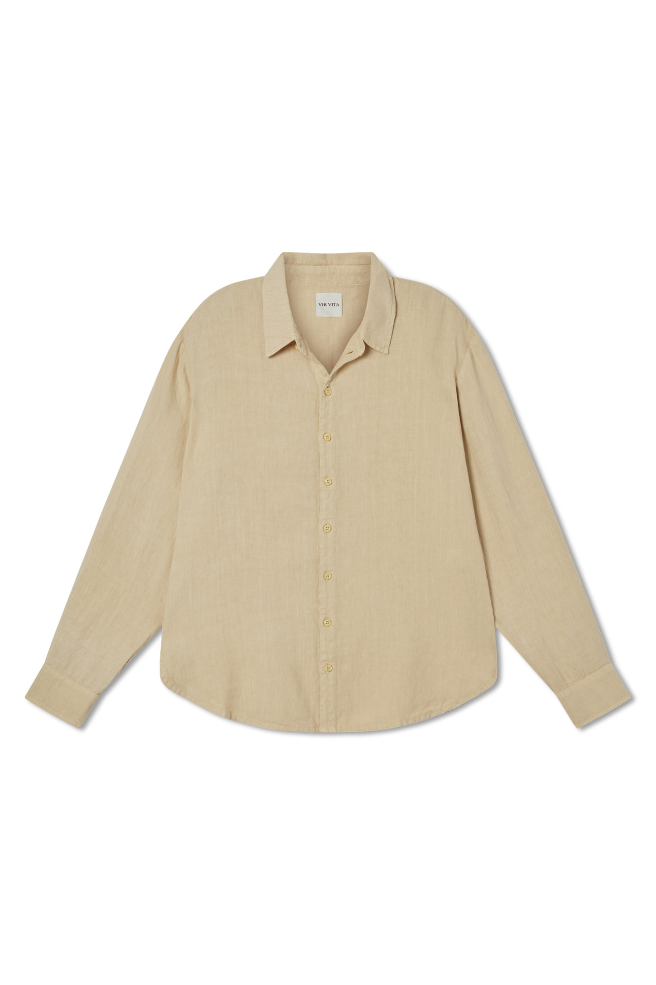Cecile Oversized Linen Shirt | Beige