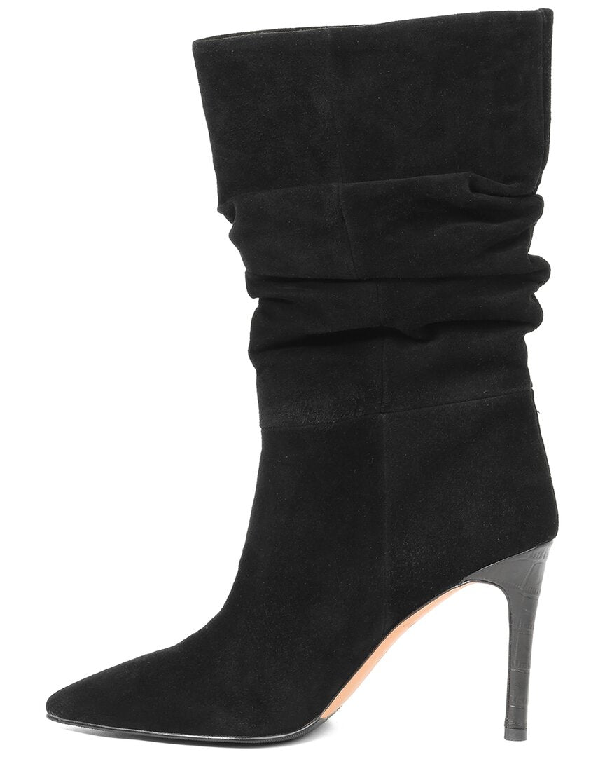 Tiffany & Fred Paris | Womens | Suede Slouchy Boot | Black