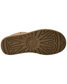 UGG | Womens | Classic Mini II Suede & Shearling Boot | Brown