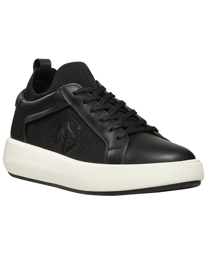 Stuart Weitzman | Womens | 5050 Pro Leather Sneaker | Black