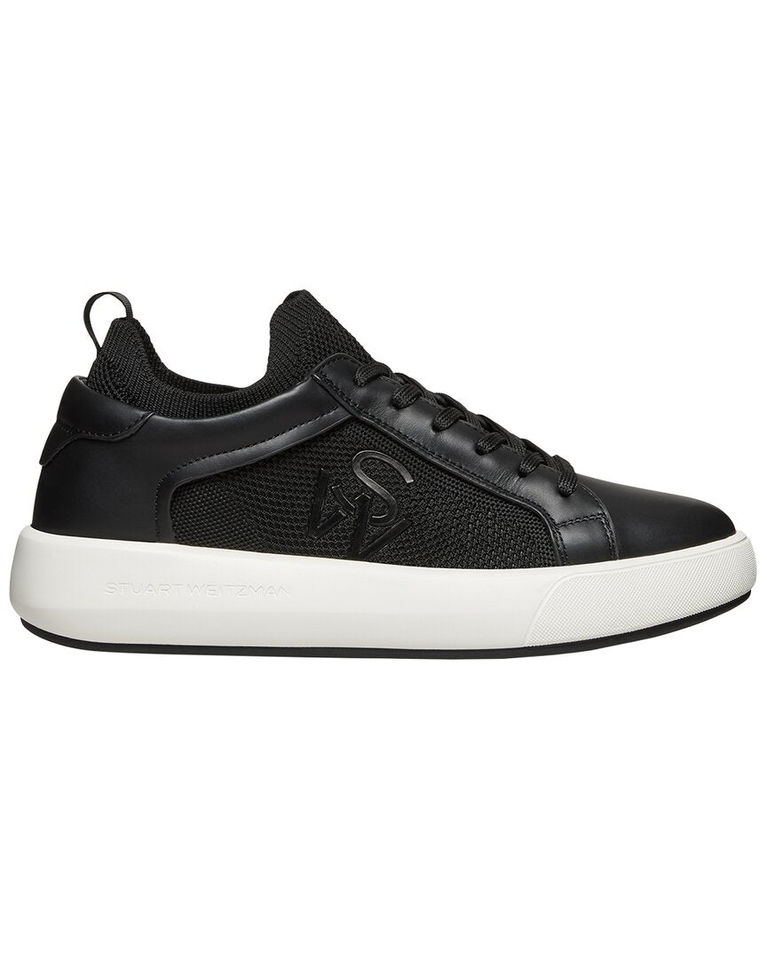 Stuart Weitzman | Womens | 5050 Pro Leather Sneaker | Black