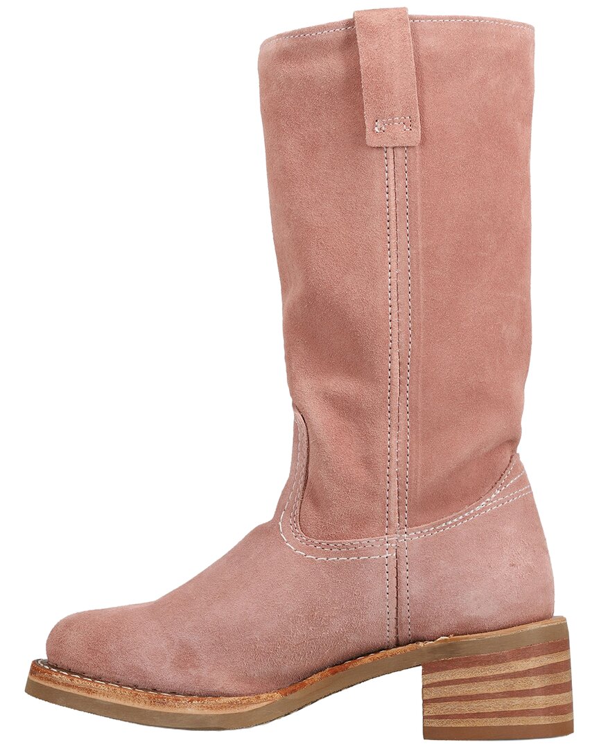 Frye | Womens | Campus 12in Suede Boot | Pink