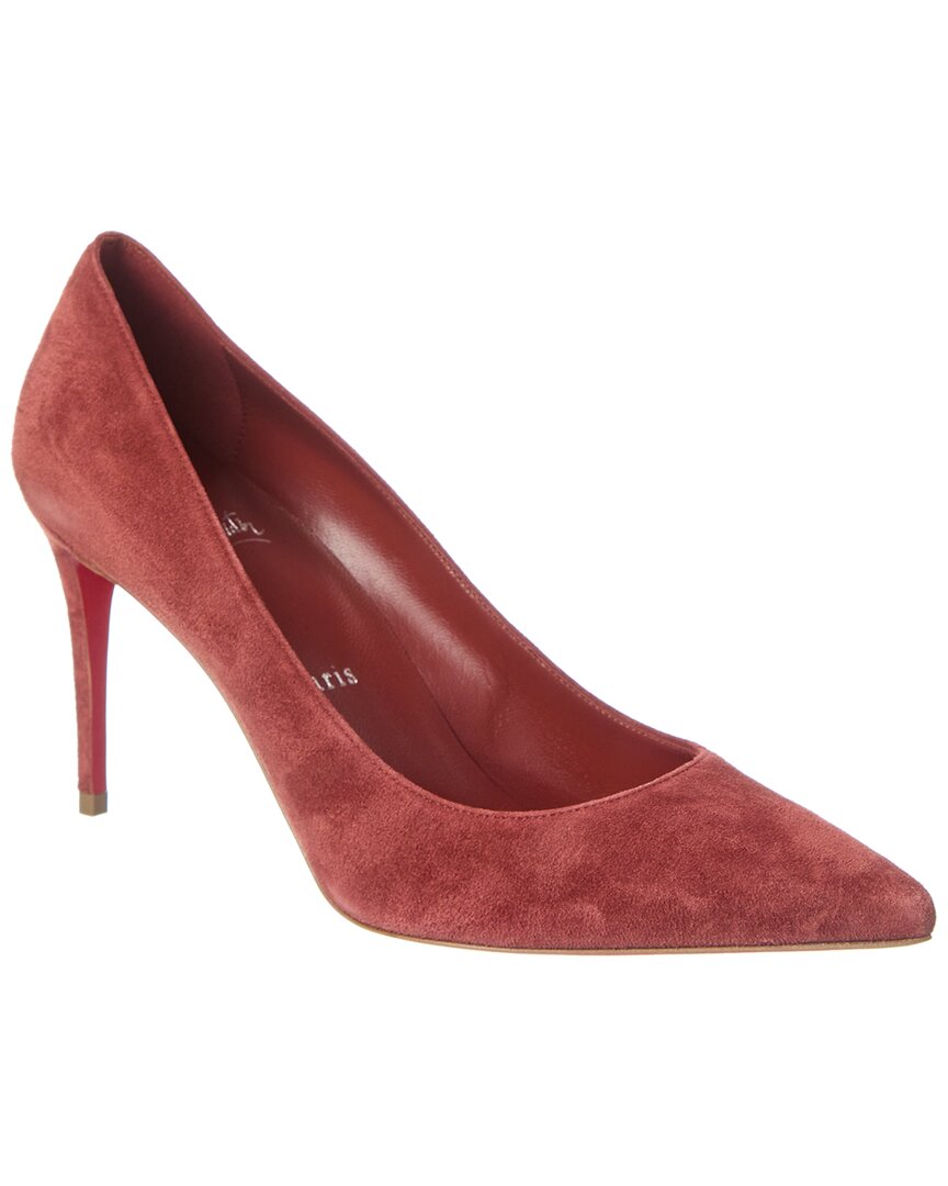 Christian Louboutin | Womens | Kate 85 Suede Pump | Brown