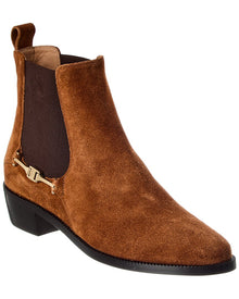 Ferragamo | Womens | Chelsea Suede Bootie | Brown