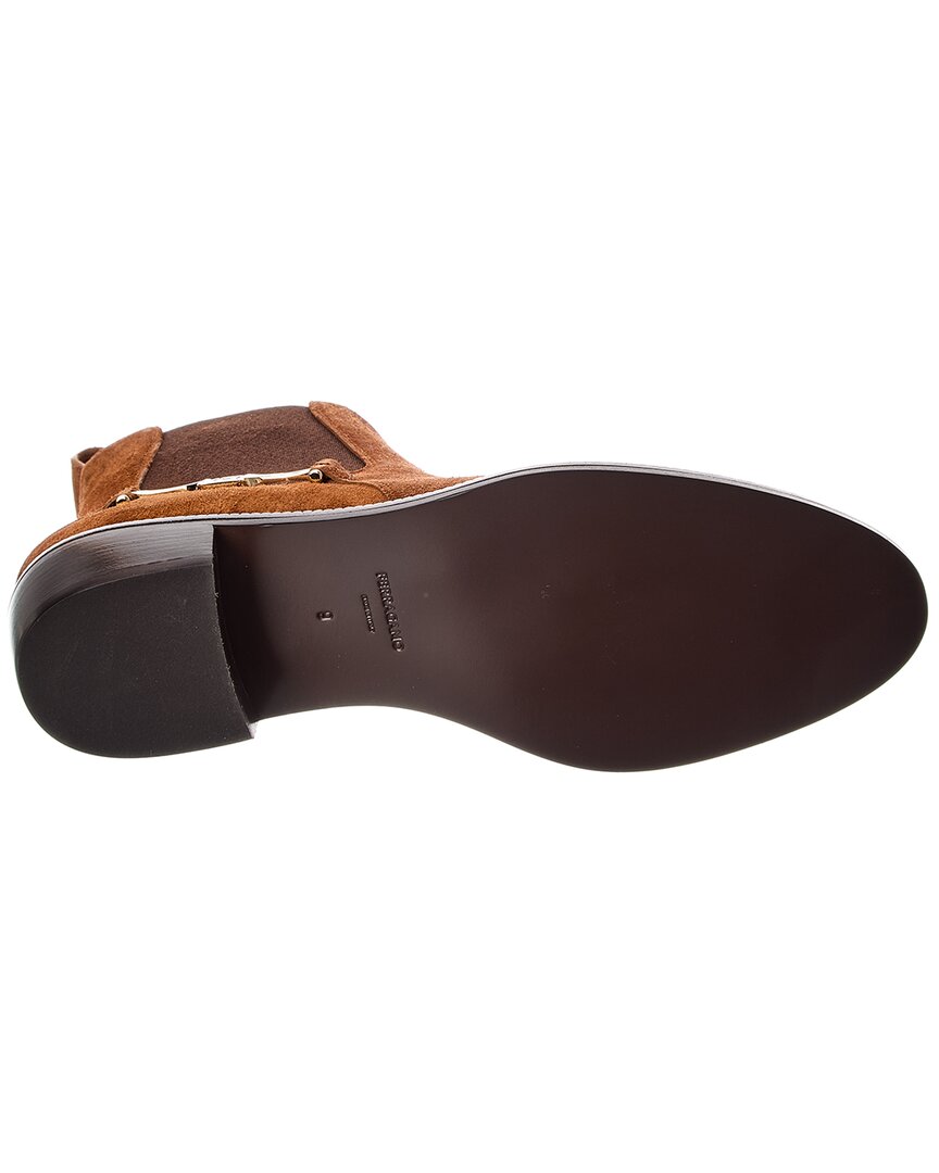 Ferragamo | Womens | Chelsea Suede Bootie | Brown