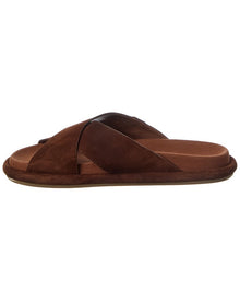 Santoni | Womens | Suede Sandal | Brown