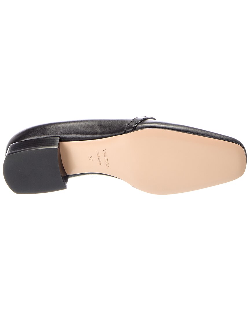 Tom Ford | Womens | Logo Leather Loafer | Black