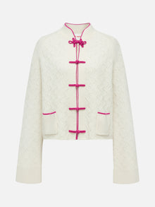 Cashmere Cardigan | White
