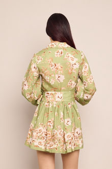 Raya Mini Dress | Farfella Sage