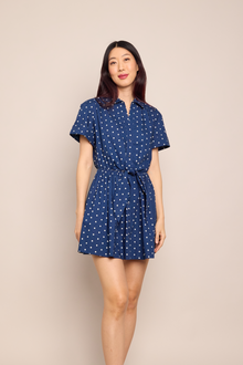 Asbury Mini Dress | Dots Navy