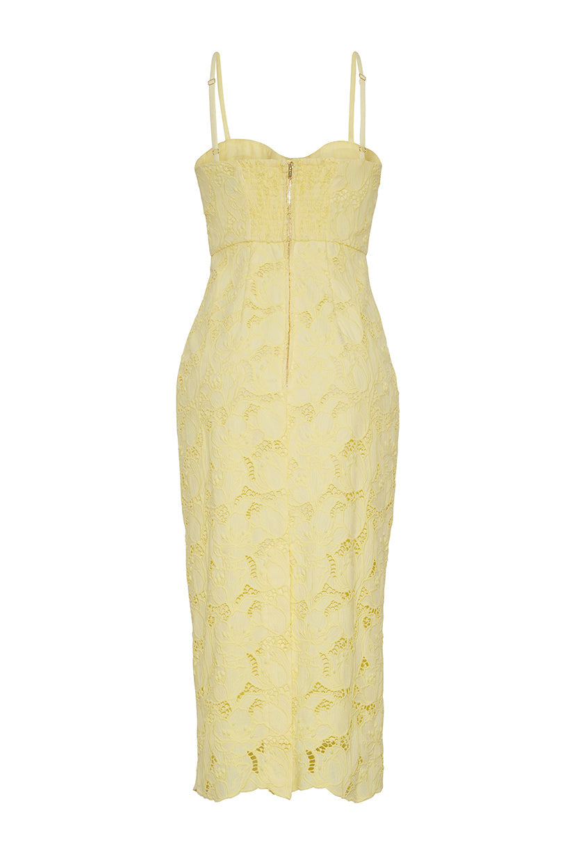 Camille Dress | Tulip Lace Yellow