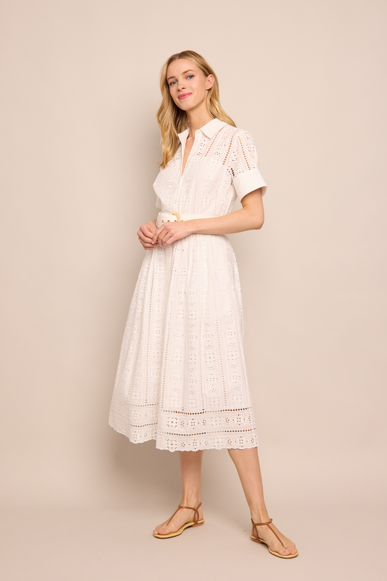 Malena Dress | Bria Eyelet Ivory