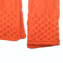 Womens | Chunky Scarf In Cable Design | Orange