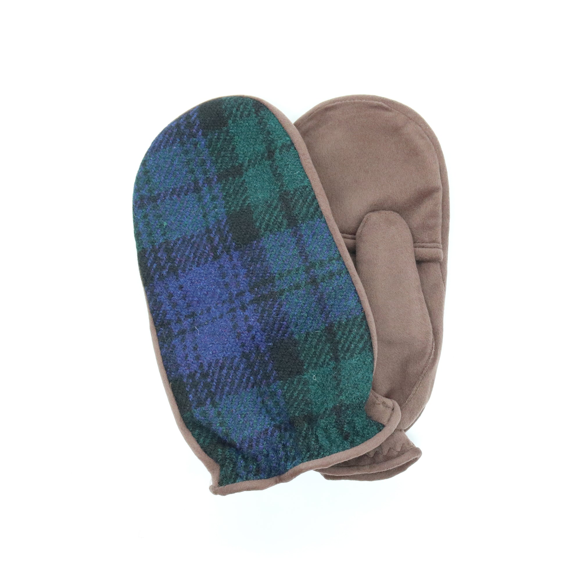 Womens | Tweeded Flip Top Mitten Gloves | Black