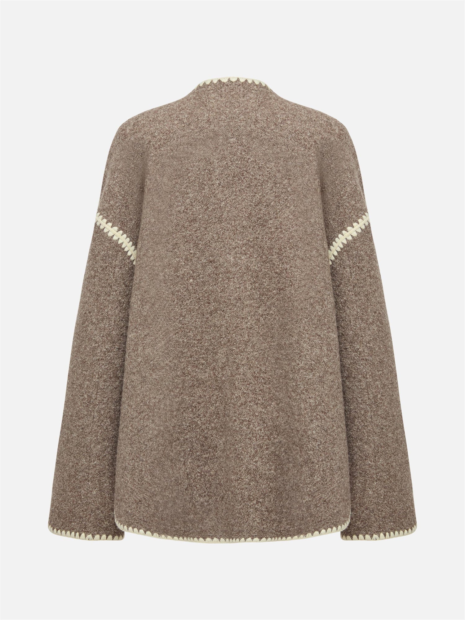 Yak Cashmere Loop Knit Coat | Camel