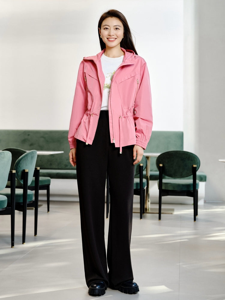 Silk Outdoor Jacket | Pink