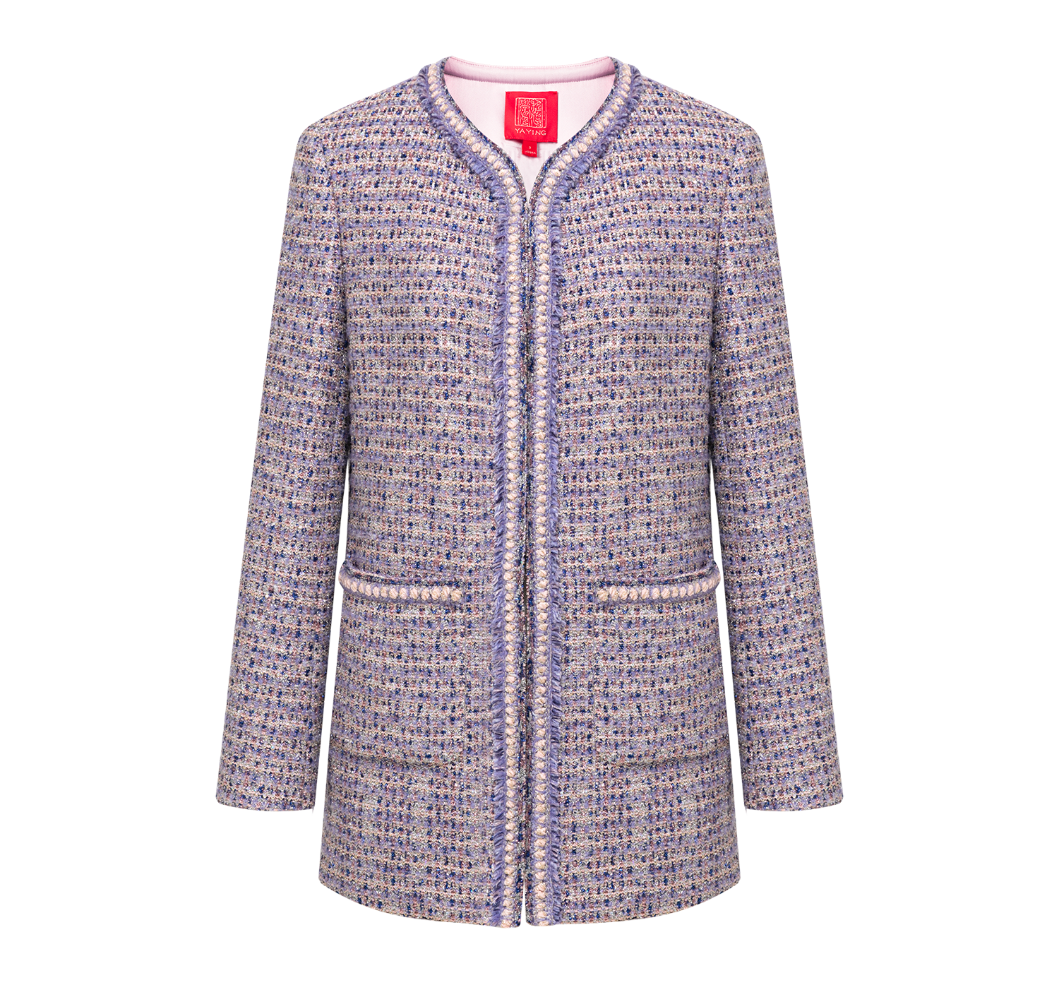 Tweed Parisian-Style Coat | Purple