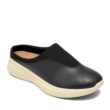 Finn Sport Mule | Black Faux Nappa/Neoprene