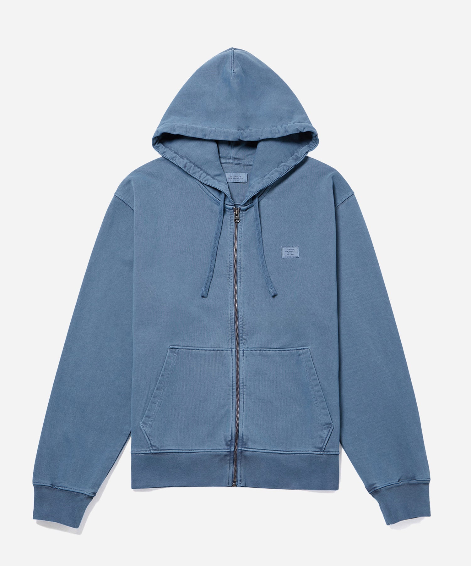 Ocean | Canal Pigment Dyed Zip Hoodie