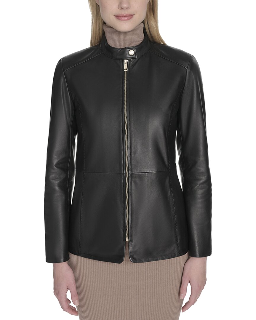 Cole Haan | Womens | Smooth Lamb Jacket | Black