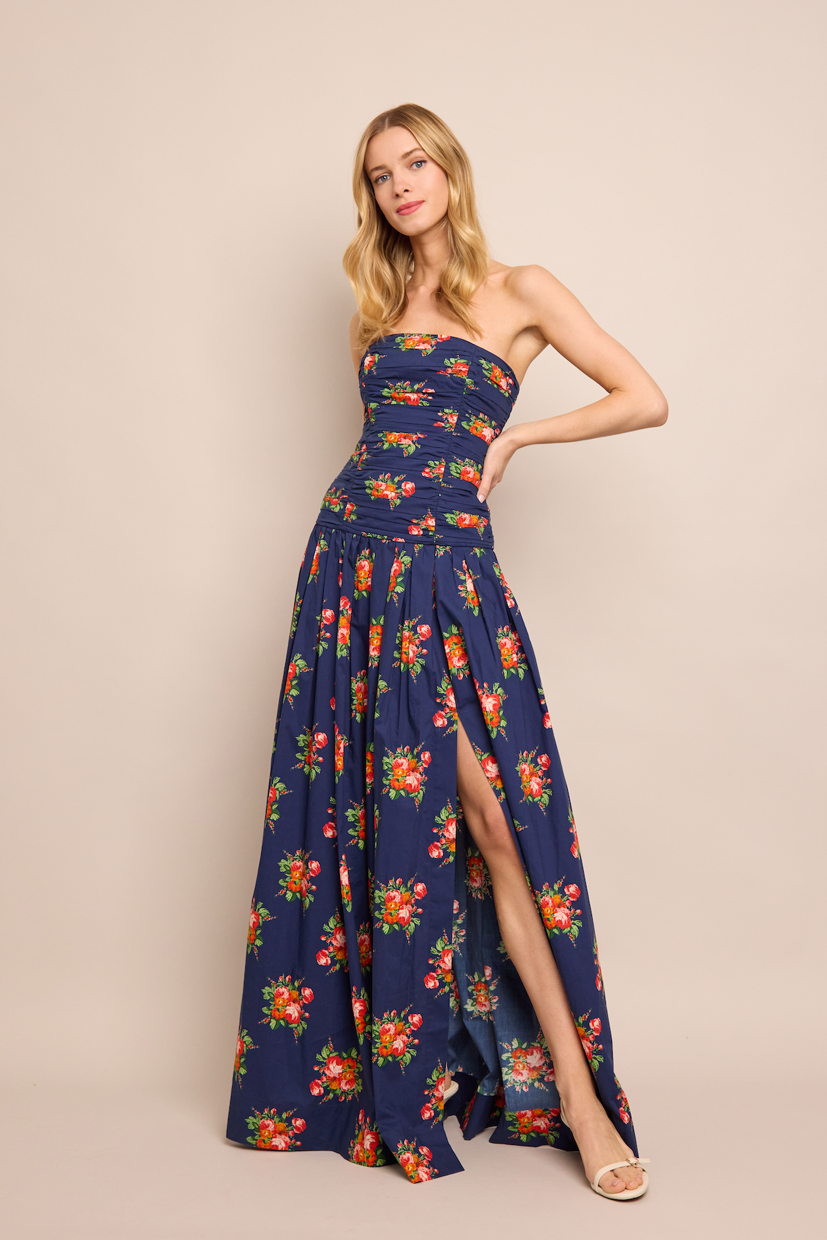 Montreal Maxi Dress | Gemma Scarf Navy