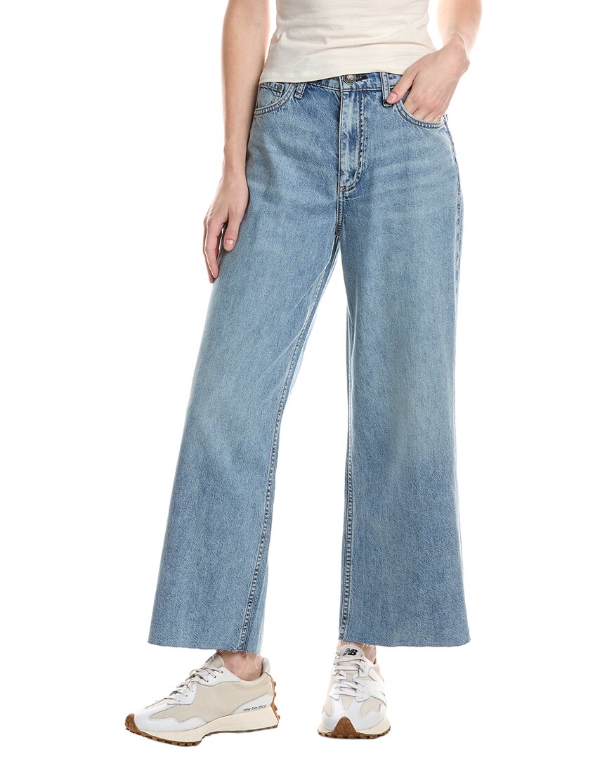 rag & bone | Womens | Featherweight Andi High Rise Ankle Wide Jean | Brown