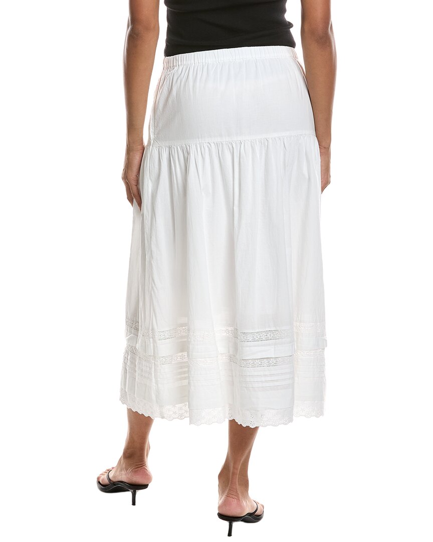 Madewell | Womens | Pintucked Midi Skirt | White