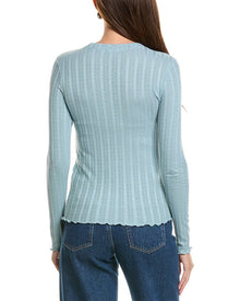 Splendid | Womens | Pointelle Top | Blue