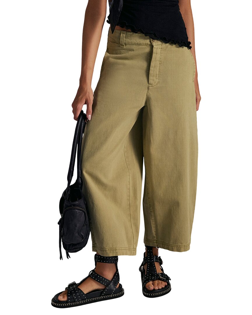 Free People | Womens | Laydown Chino Pant | Green