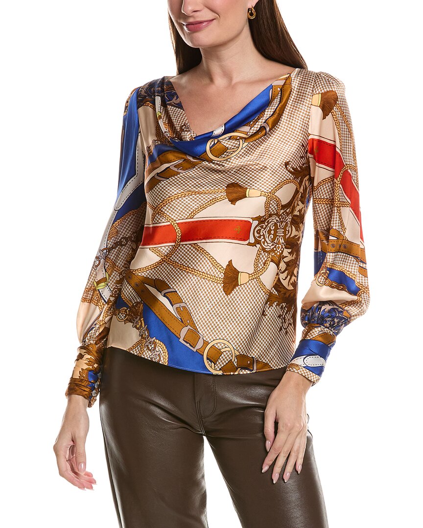 tyler boe | Womens | Olivia Silk Status Blouse | Multi