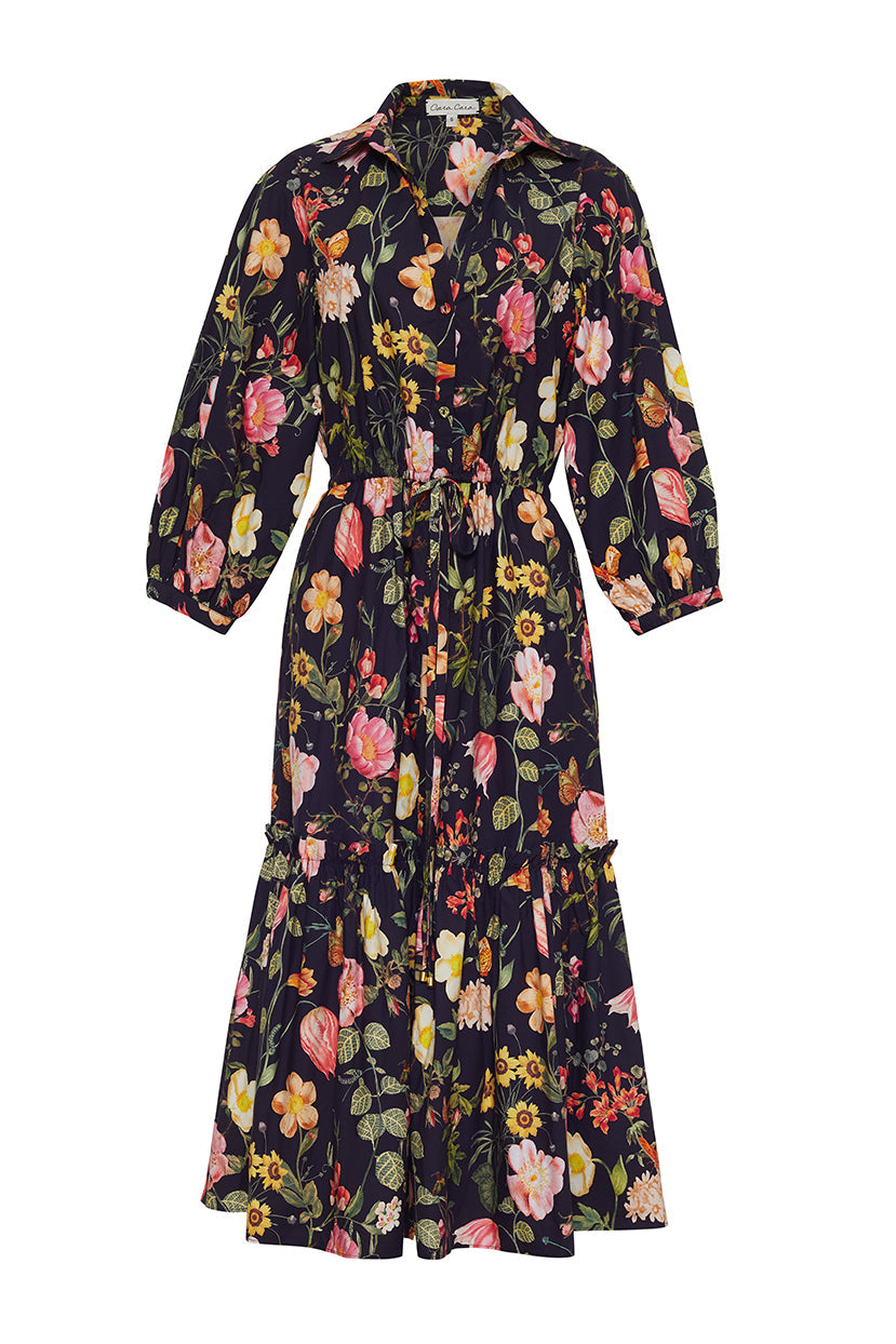 Hutton Dress | Stems Evening Blue
