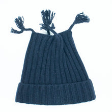 Kids | Chunky Hat with Tassles | Navy