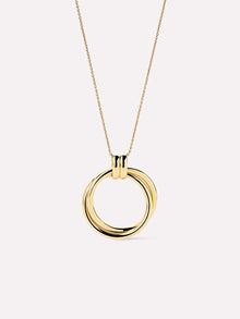 Penny Pendant Necklace | 14K Gold on Brass