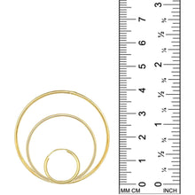 14k gold Endless Hoop Earrings size options