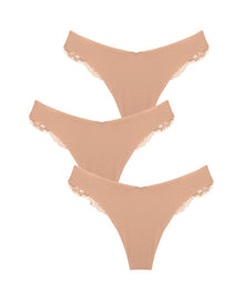 Women | Isabel Jolie Thong 3 Pack | Amande