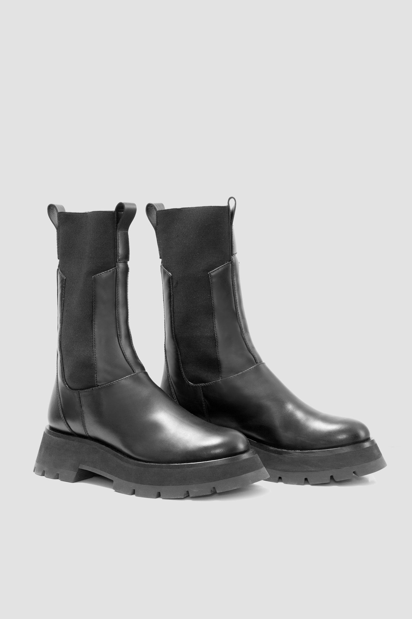 Kate Lug Sole Combat Boots | Black