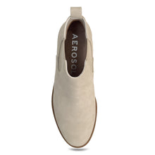Poshan Bootie Low Block Heel | Stone Faux Tumbled Nubuck/Elastic